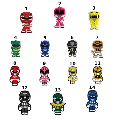 PINS POWER RANGERS
