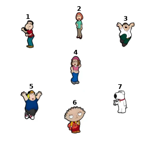 PINS FAMILY GUYS
