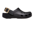 CLOGS METALLIC BUCKLE NOIRE