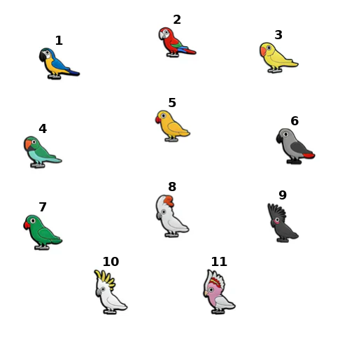 PINS OISEAUX