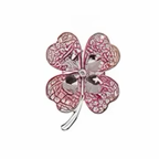 PINS FLEURS & TREFLES METAL