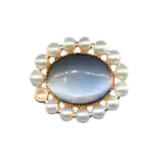 PINS PERLES EN METAL